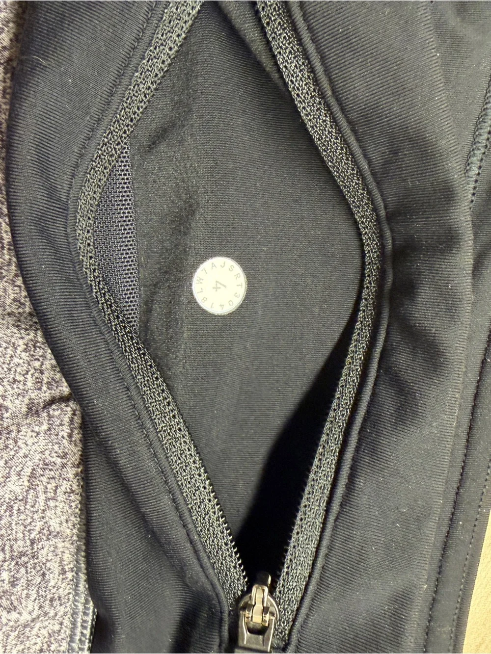 lululemon athletica Two-Tone High-Rise Athletic Shorts in Black and Heather Gray